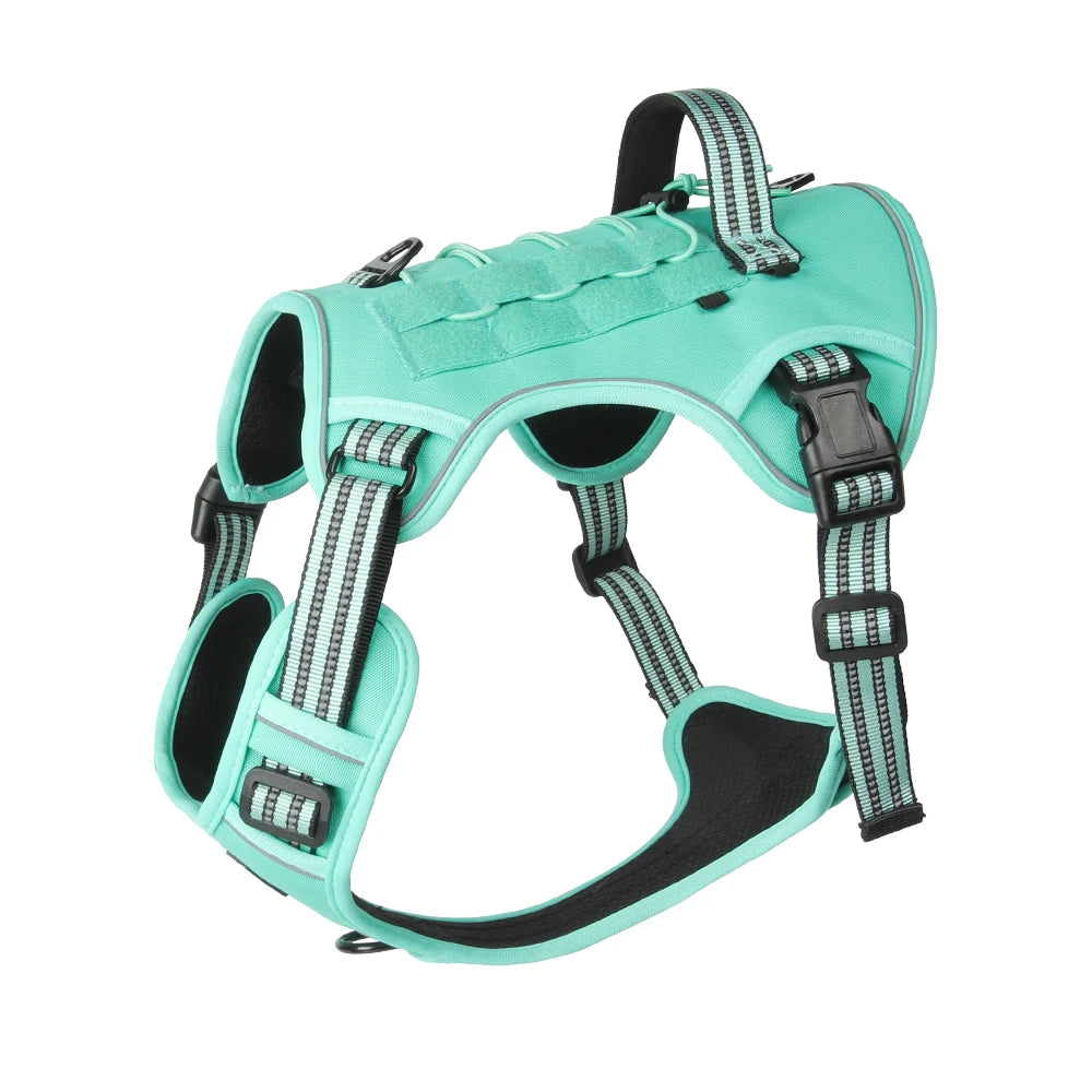 Tactical Dog Harness - Reflective Waterproof Vest for Medium to Large Dogs