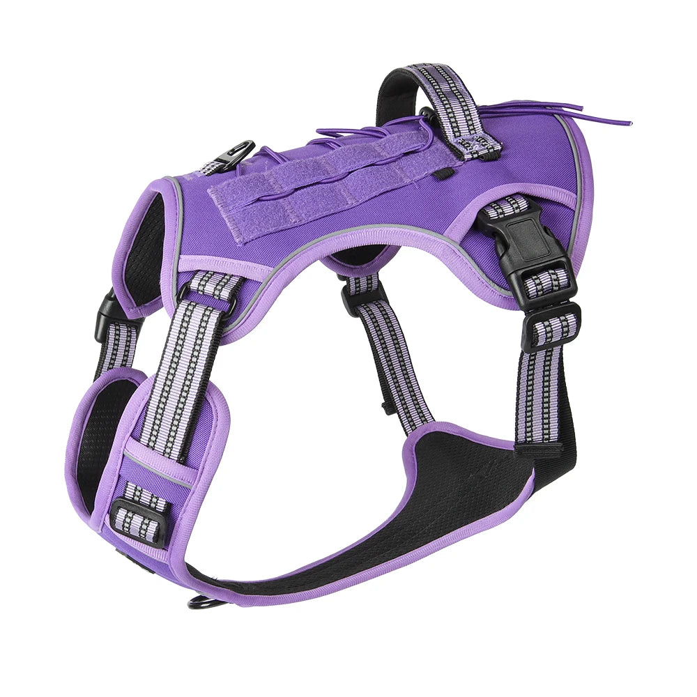 Tactical Dog Harness - Reflective Waterproof Vest for Medium to Large Dogs